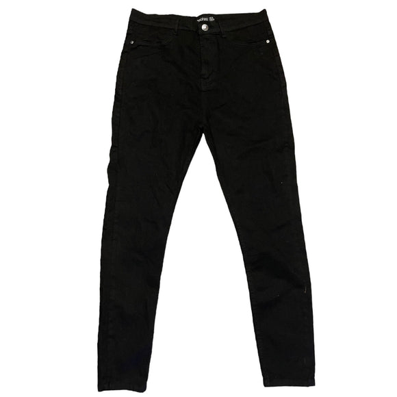Boohoo Black High Waisted Skinny Jeans EUC Size 12