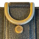 Gucci Black Signature GG Horsebit Buckle Wallet