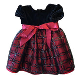 Cinderella Red Black Infant Party Holiday Dress Size 12 Months EUC