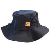Blue Smile Happy Face Bucket Sun Hat One Size