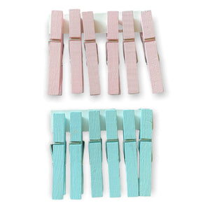 Cakewalk Pink Blue Decorative Baby Shower Clothespins