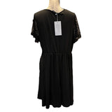 Bloomchic Black Lace Pullover Knee Length Dress Size 12
