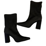 Truffle Bernie Black Pull On Boots Size 8 Euro Size 39