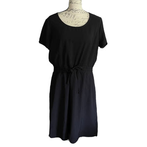 32-degrees-cool-black-round-neck-elastic-waist-dress-large-front-of-dress