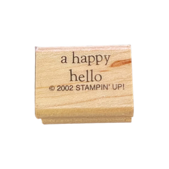 Stampin' Up 2002 A Happy Hello Mini Stamp