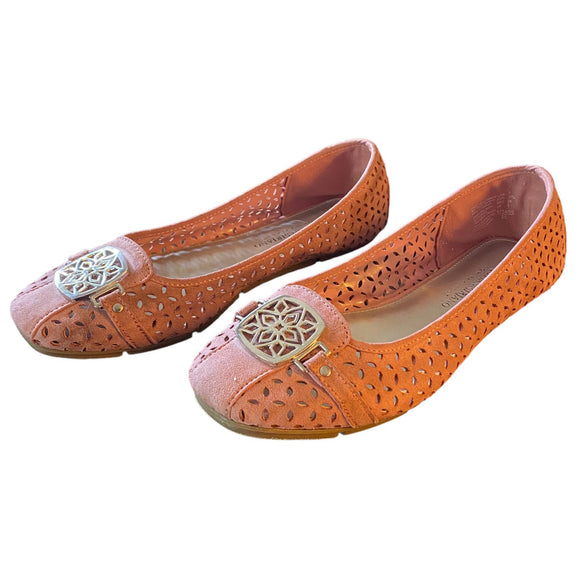 Pink Christian Siriano Perforated Ballet Flats Size 7