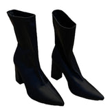 Truffle Bernie Black Pull On Boots Size 8 Euro Size 39