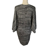 Ana Gray V Neck Belted Sweater Dress Size Large
