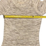 Zara Knit Cream Brown Short Sweater Dress Size Medium