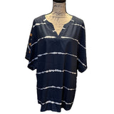 Bloomchic Blue & White Striped Shirt Size 18/20