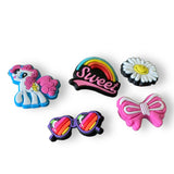 5 Pony Rainbow Sunglasses Shoe Charms view 2