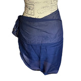 Blue-Women-Short-Sarong-Beach-Swim-Pool-Cover-Up-back