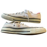 Converse White Pink Multi Tongue Party Sneakers Size 7