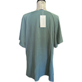 Bloomchic Sage Green Tie Front Shirt Plus Size 18/20