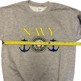 Department Of The Navy Gray Cotton Blend Sweater Small