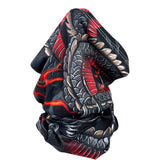 Gray & Red Dragon Face Mask Balaclava NEW