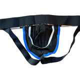 Skysper Cotton Blue Black Men's Jockstrap Underwear X-Large