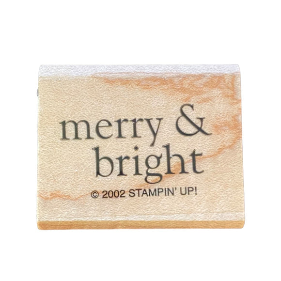 Stampin' Up! 2002 Merry & Bright Rubber Stamp