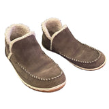 LL Bean Suede Fleece Mountain Slippers Boot Mocs Size 10
