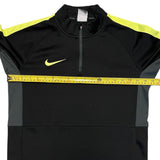 Nike Dri Fit Soccer Black Green Pullover Shirt Jacket Small