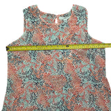 Fever NEW Sleeveless Layered Color Splash Shirt Size Small