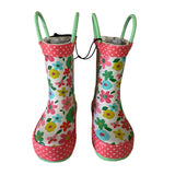 Western Chief Charming Garden Floral Rain Boots Size 5