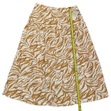 Midnight Sky Animal Print Linen Blend Long Skirt X-Large NEW