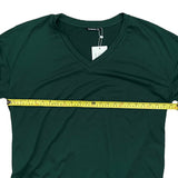 Bloomchic Green V Neck Drop Shoulder Shirt Size 12 NEW