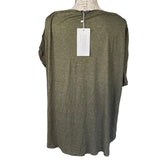 Bloomchic Green V Neck Tassel Shirt Size 22/24
