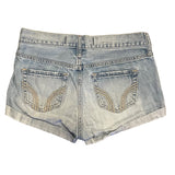 Hollister Short Blue Denim Ripped Shorts Size 25" 1