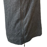 Matty M Charcoal Gray Long Sleeve Side Zip Size Small