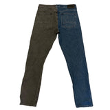 PacSun Blue Black 2 Tone Slim Taper Denim Jeans Size 31x32