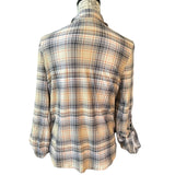 Jolie & Joy By FCT Plaid Tie Front Shirt Size X-Large