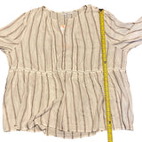 Fever Striped Babydoll Long Sleeve Tunic Size XX-Large