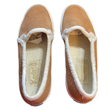Keds Dream Foam Brown Suede Sherpa Lined Slip On Shoes Size 8
