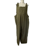 Bloomchic Green Cotton Jumpsuit Overall Pants Size 12