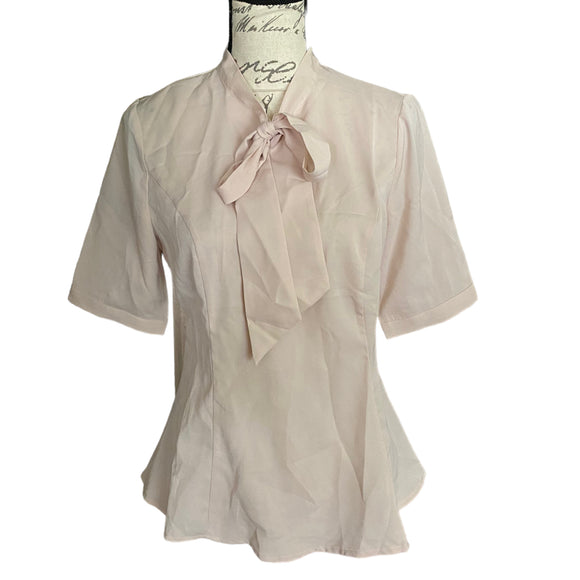 Allegra K Pale Pink Blouse Small