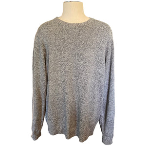 EUC St. John's Bay Gray Knit Cotton Pullover Sweater XX-Large