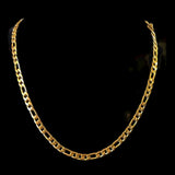 Figaro 18KGP 23" Gold Chain Necklace NEW