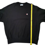 Champion Black Vintage Reverse Weave Pullover Sweatshirt Large