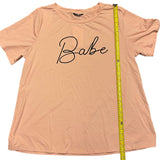 Bloomchic Plus Size Pink Babe Shirt Size 18/20