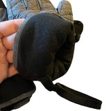 Highcamp Women's Winter Waterproof Gray Black Gloves Large