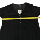 Bloomchic Plus Size Black V Neck Layered Shirt Size 14-16