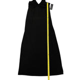 Design History Black Braided V Neck Maxi Dress Medium