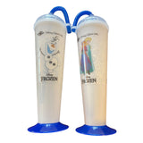Disney Cruise Line Set Of 2 Frozen Anna Elsa Olaf Tall Sipper Cup