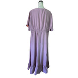 Bloomchic Purple V Neck Plus Size Dress Size 22-24