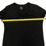 Felina Black V Neck Cotton Short Sleeve Shirt XX-Large