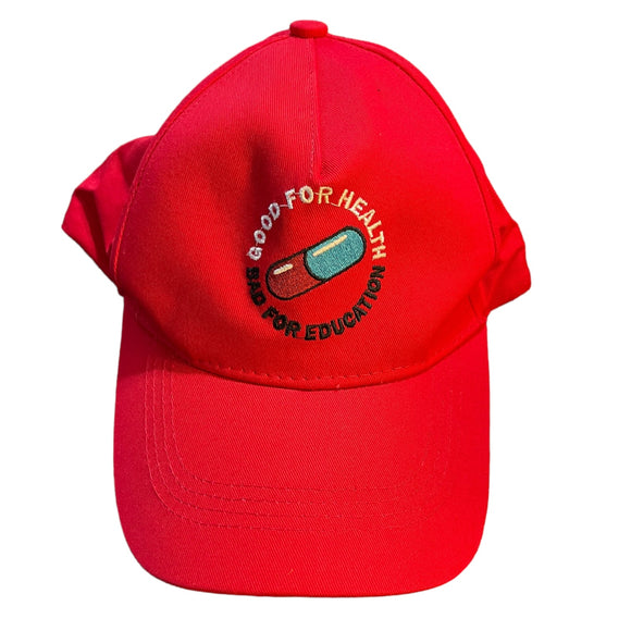 Akira Red Good For Health Bad For Education Baseball Hat Cap One Size