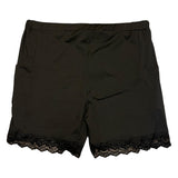 Bloomchic Plus Size Black Lace Trim Shorts Size 26
