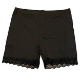 Bloomchic-Plus-Size-Black-Lace-Trim-Shorts-front